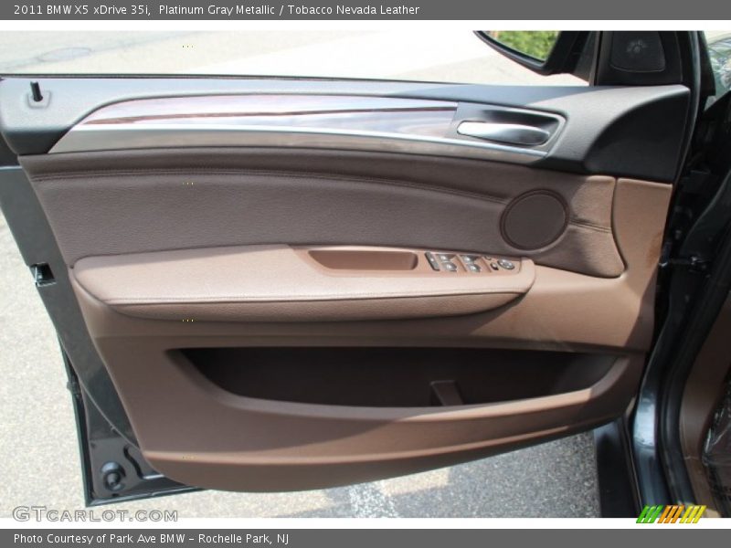 Platinum Gray Metallic / Tobacco Nevada Leather 2011 BMW X5 xDrive 35i