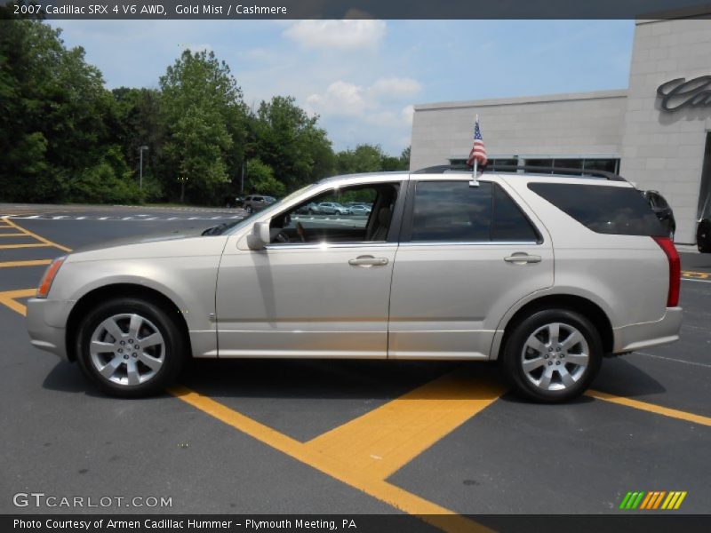 Gold Mist / Cashmere 2007 Cadillac SRX 4 V6 AWD