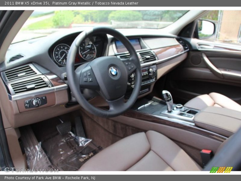 Platinum Gray Metallic / Tobacco Nevada Leather 2011 BMW X5 xDrive 35i