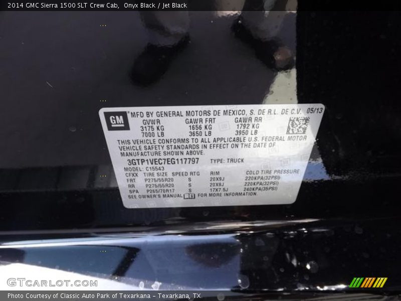 Onyx Black / Jet Black 2014 GMC Sierra 1500 SLT Crew Cab