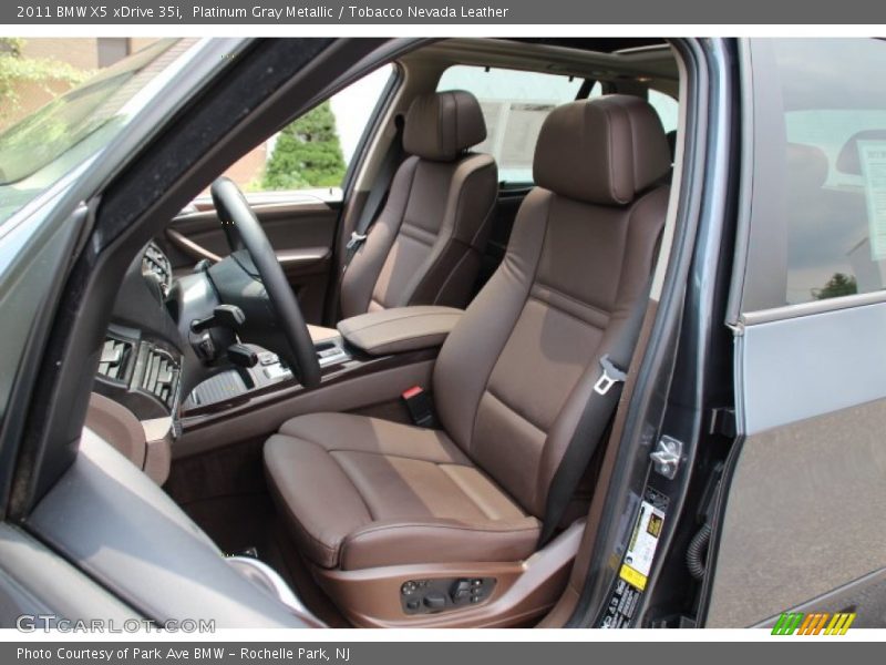 Platinum Gray Metallic / Tobacco Nevada Leather 2011 BMW X5 xDrive 35i