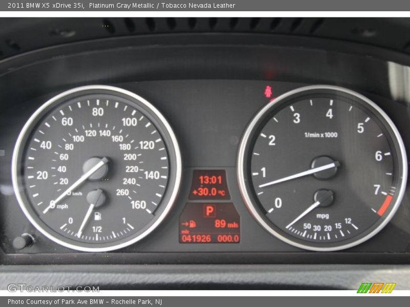 Platinum Gray Metallic / Tobacco Nevada Leather 2011 BMW X5 xDrive 35i