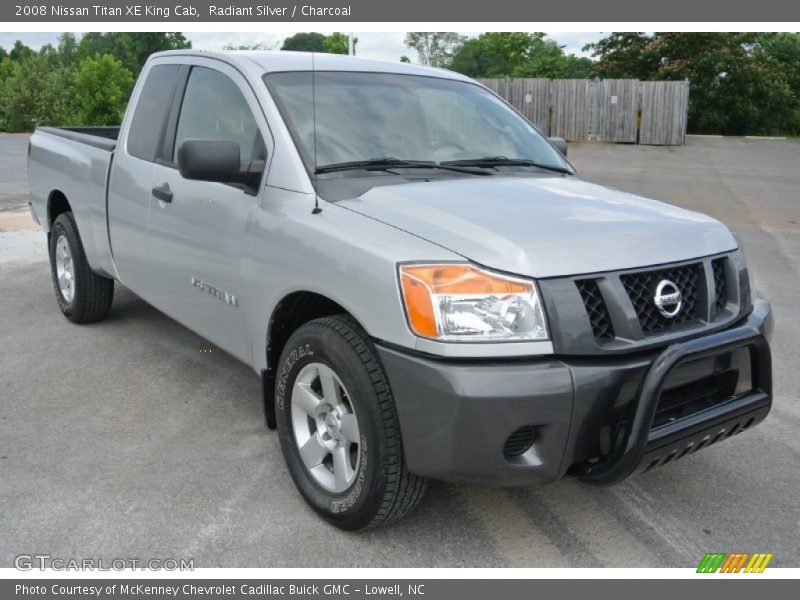 Radiant Silver / Charcoal 2008 Nissan Titan XE King Cab