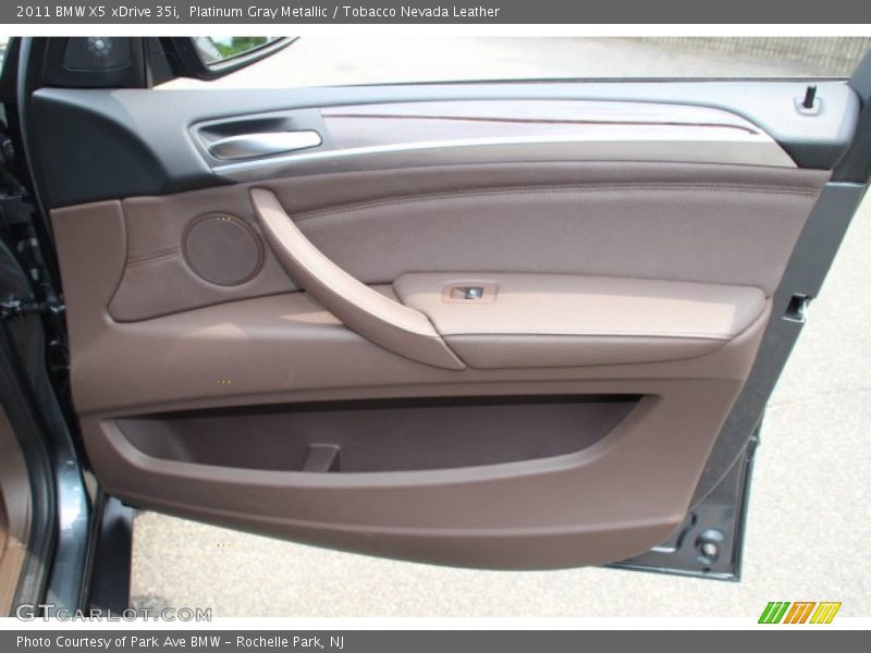 Platinum Gray Metallic / Tobacco Nevada Leather 2011 BMW X5 xDrive 35i