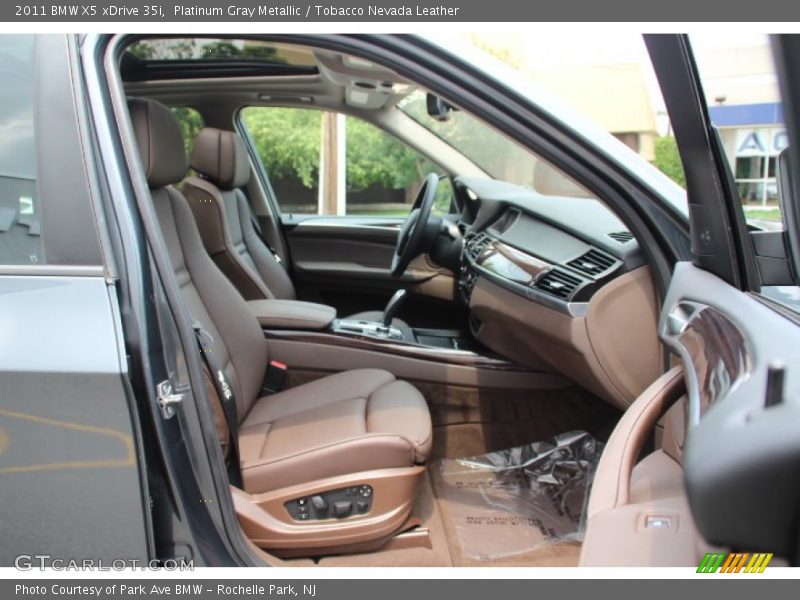 Platinum Gray Metallic / Tobacco Nevada Leather 2011 BMW X5 xDrive 35i