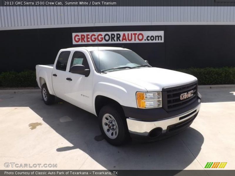Summit White / Dark Titanium 2013 GMC Sierra 1500 Crew Cab