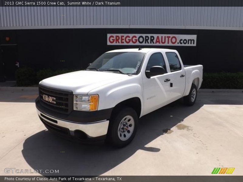 Summit White / Dark Titanium 2013 GMC Sierra 1500 Crew Cab