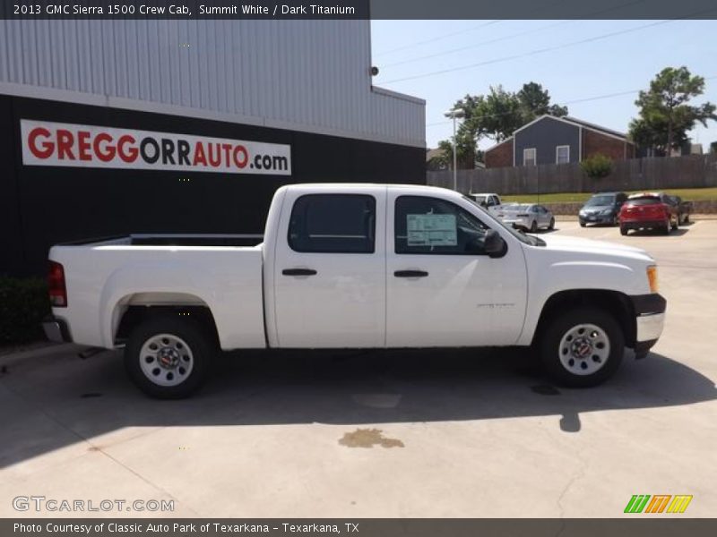 Summit White / Dark Titanium 2013 GMC Sierra 1500 Crew Cab