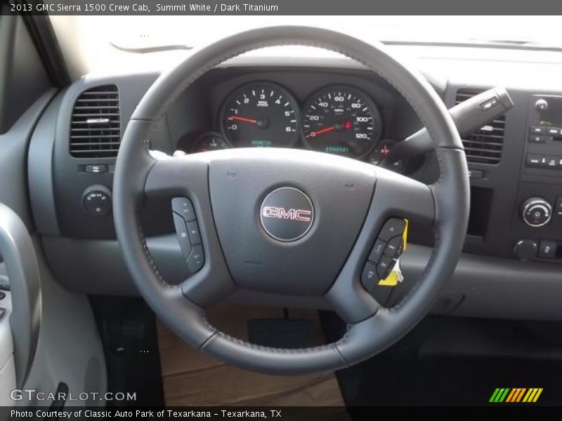 Summit White / Dark Titanium 2013 GMC Sierra 1500 Crew Cab