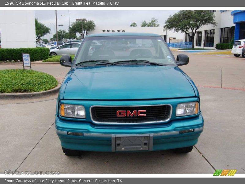 Bright Teal Metallic / Gray 1996 GMC Sonoma SLS Regular Cab