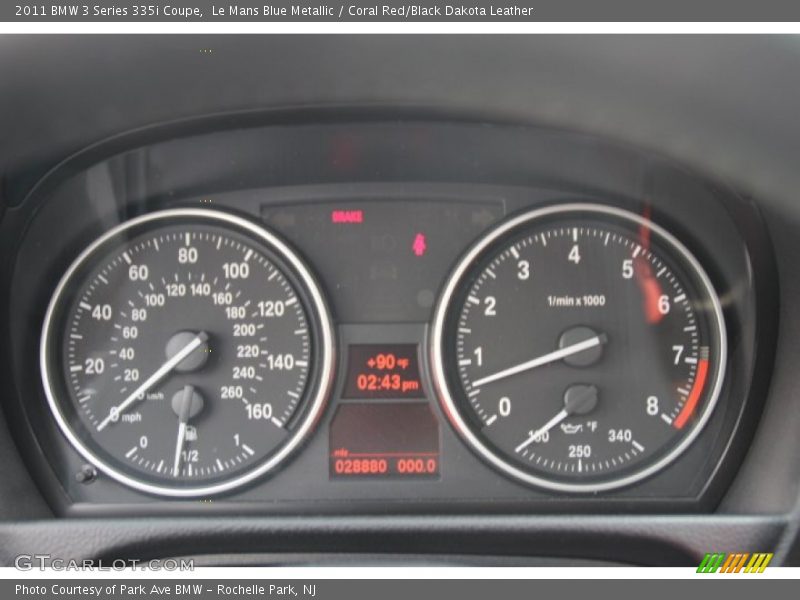  2011 3 Series 335i Coupe 335i Coupe Gauges