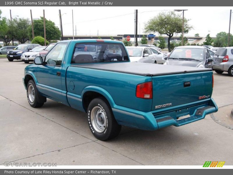 Bright Teal Metallic / Gray 1996 GMC Sonoma SLS Regular Cab