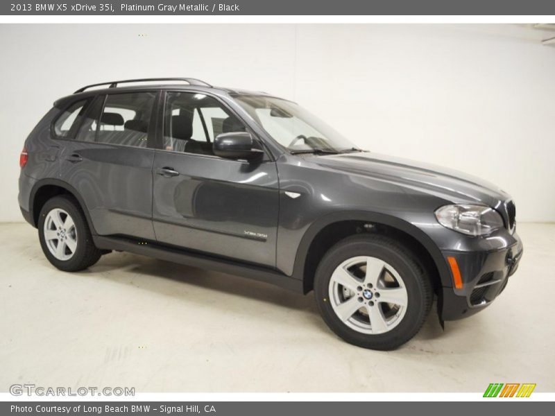 Platinum Gray Metallic / Black 2013 BMW X5 xDrive 35i