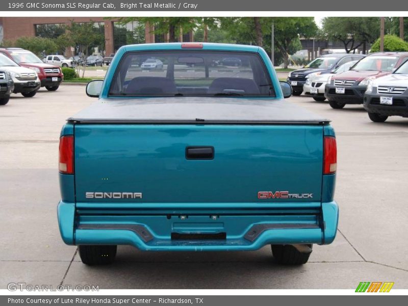 Bright Teal Metallic / Gray 1996 GMC Sonoma SLS Regular Cab
