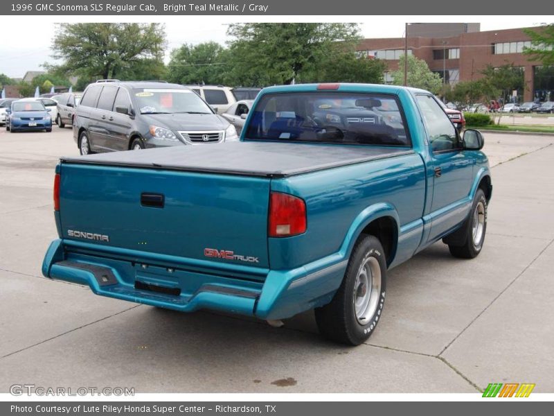 Bright Teal Metallic / Gray 1996 GMC Sonoma SLS Regular Cab