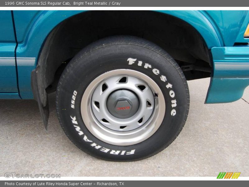 Bright Teal Metallic / Gray 1996 GMC Sonoma SLS Regular Cab