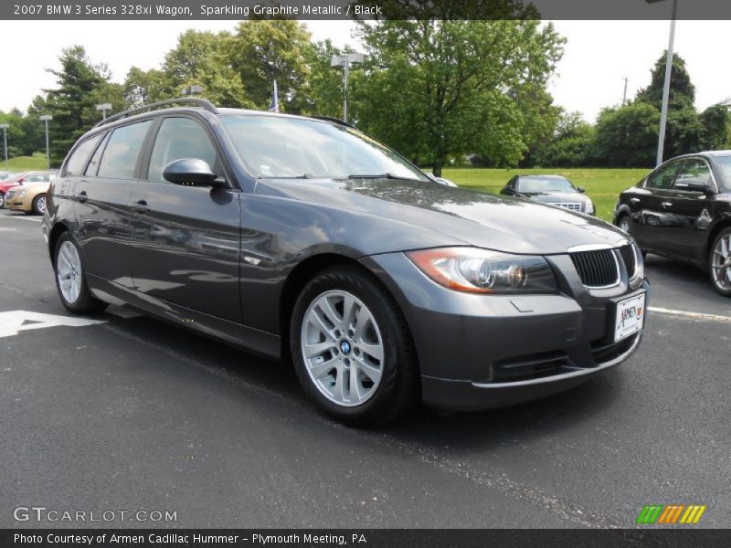 Sparkling Graphite Metallic / Black 2007 BMW 3 Series 328xi Wagon