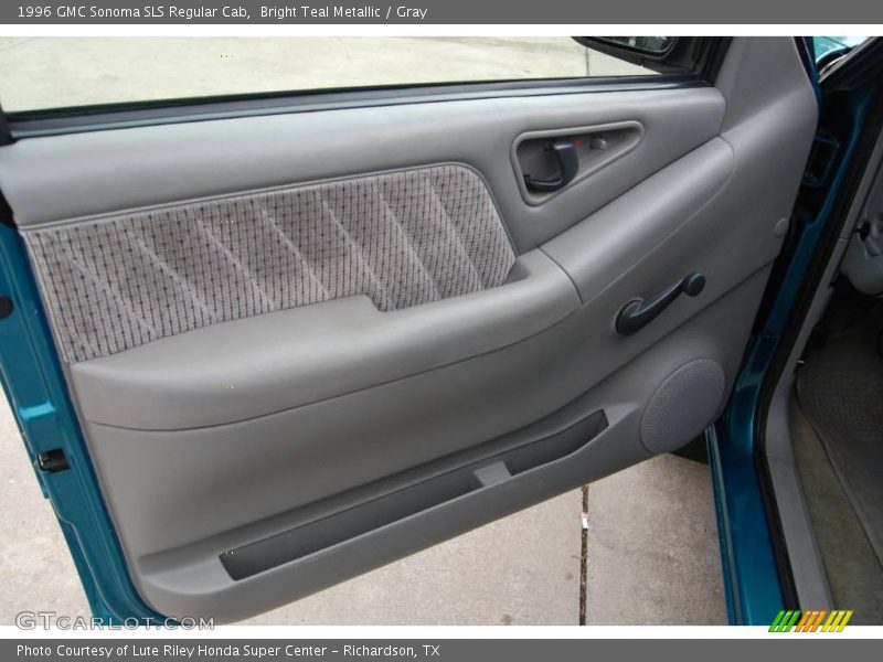 Bright Teal Metallic / Gray 1996 GMC Sonoma SLS Regular Cab