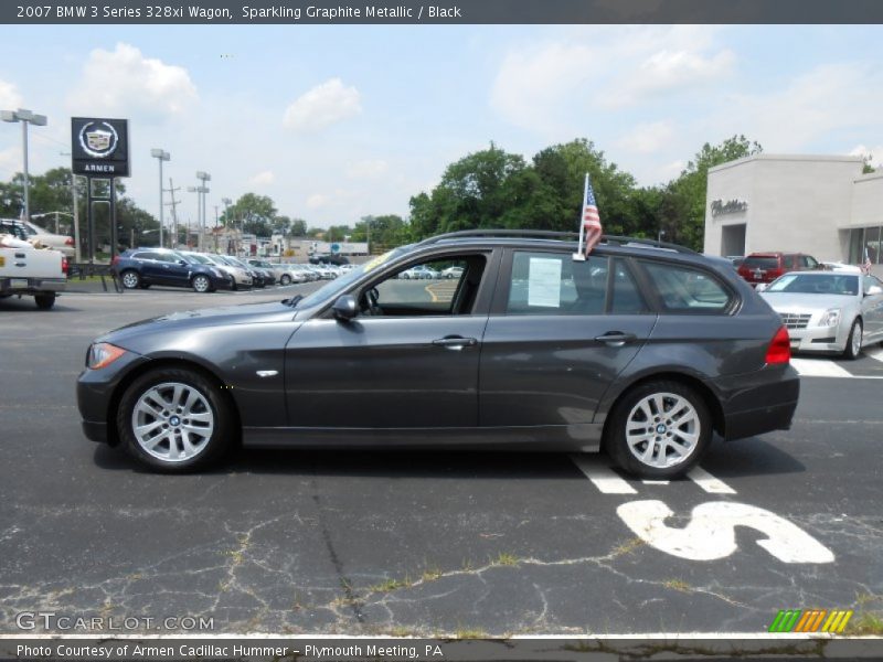 Sparkling Graphite Metallic / Black 2007 BMW 3 Series 328xi Wagon