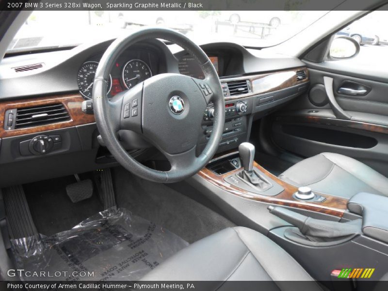 Sparkling Graphite Metallic / Black 2007 BMW 3 Series 328xi Wagon