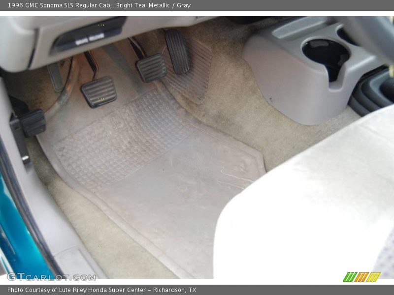 Bright Teal Metallic / Gray 1996 GMC Sonoma SLS Regular Cab