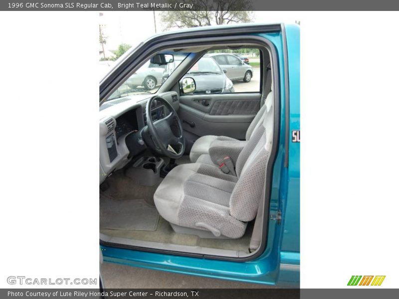 Bright Teal Metallic / Gray 1996 GMC Sonoma SLS Regular Cab