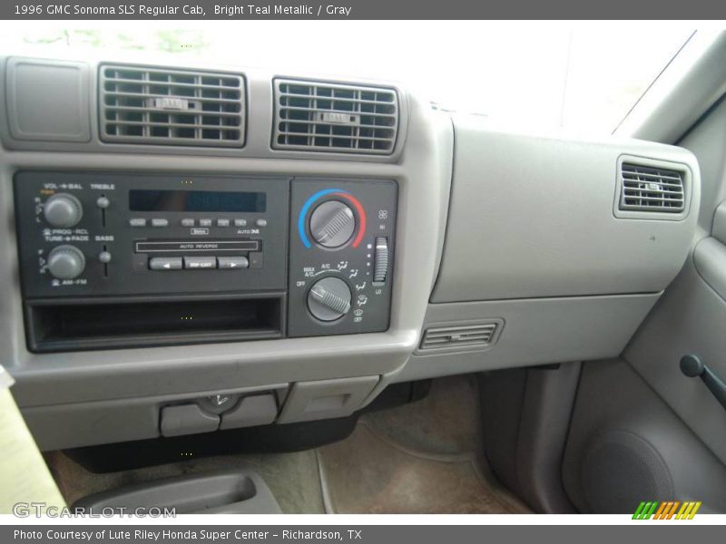 Bright Teal Metallic / Gray 1996 GMC Sonoma SLS Regular Cab