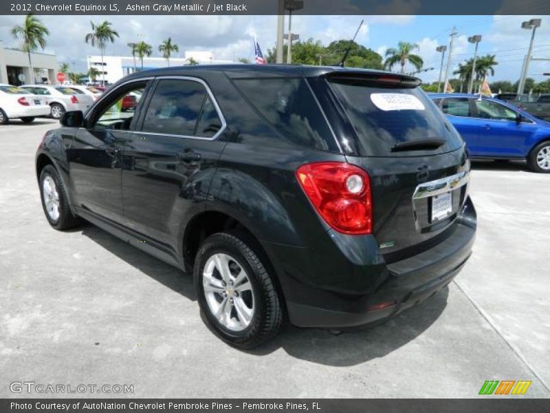 Ashen Gray Metallic / Jet Black 2012 Chevrolet Equinox LS