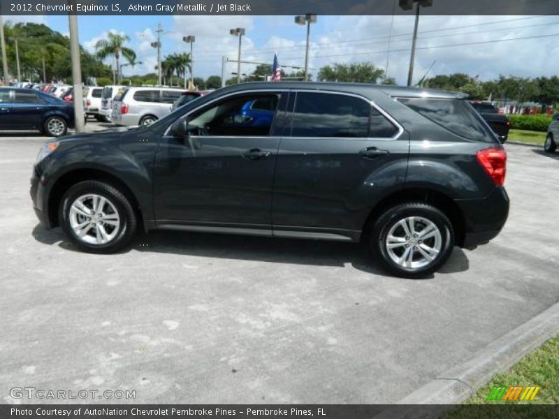 Ashen Gray Metallic / Jet Black 2012 Chevrolet Equinox LS