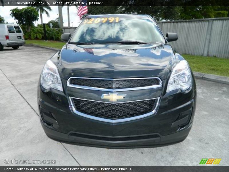 Ashen Gray Metallic / Jet Black 2012 Chevrolet Equinox LS