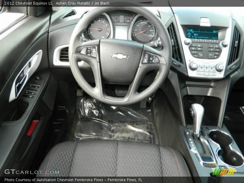 Ashen Gray Metallic / Jet Black 2012 Chevrolet Equinox LS