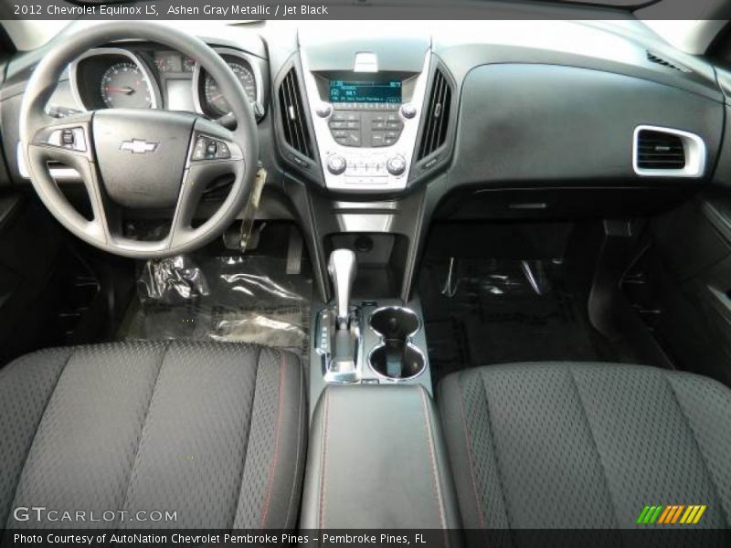 Ashen Gray Metallic / Jet Black 2012 Chevrolet Equinox LS