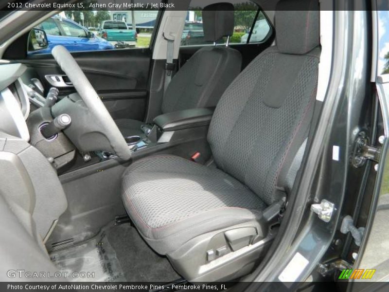Ashen Gray Metallic / Jet Black 2012 Chevrolet Equinox LS