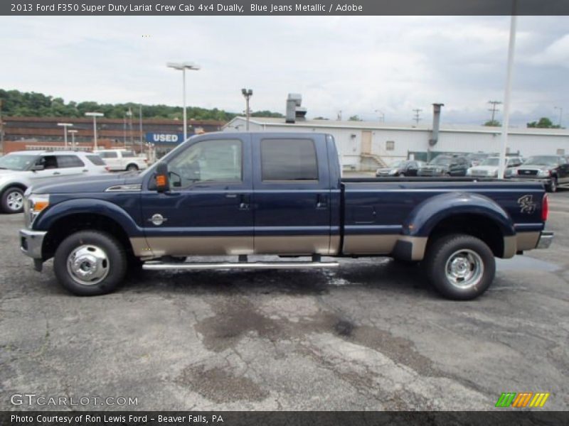  2013 F350 Super Duty Lariat Crew Cab 4x4 Dually Blue Jeans Metallic