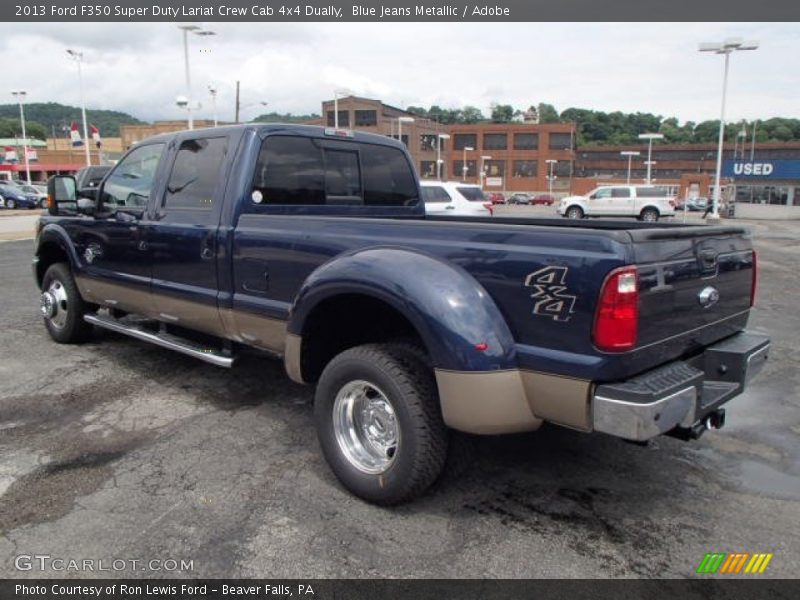  2013 F350 Super Duty Lariat Crew Cab 4x4 Dually Blue Jeans Metallic