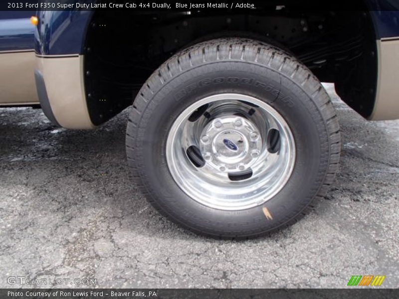 Blue Jeans Metallic / Adobe 2013 Ford F350 Super Duty Lariat Crew Cab 4x4 Dually
