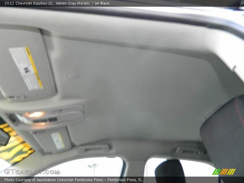 Ashen Gray Metallic / Jet Black 2012 Chevrolet Equinox LS