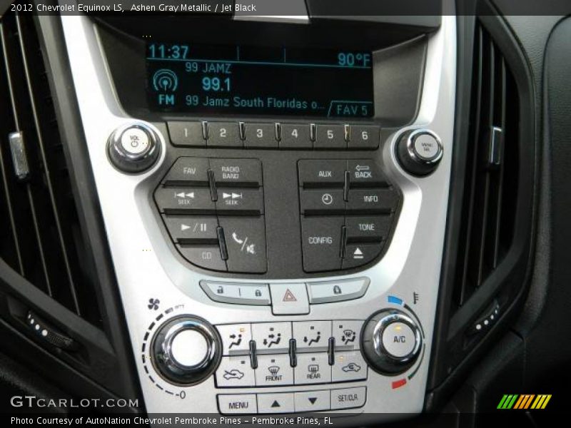 Ashen Gray Metallic / Jet Black 2012 Chevrolet Equinox LS
