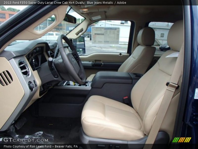 Blue Jeans Metallic / Adobe 2013 Ford F350 Super Duty Lariat Crew Cab 4x4 Dually
