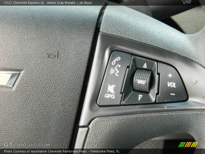 Ashen Gray Metallic / Jet Black 2012 Chevrolet Equinox LS