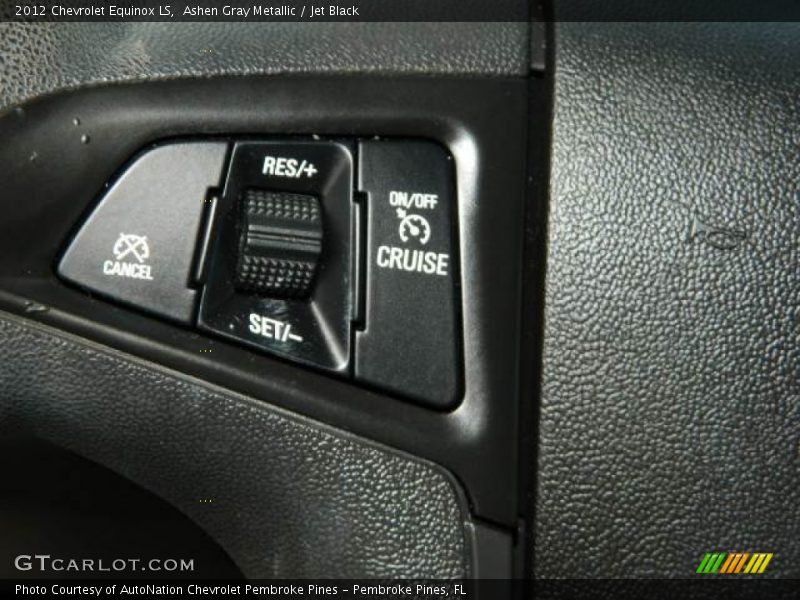 Ashen Gray Metallic / Jet Black 2012 Chevrolet Equinox LS