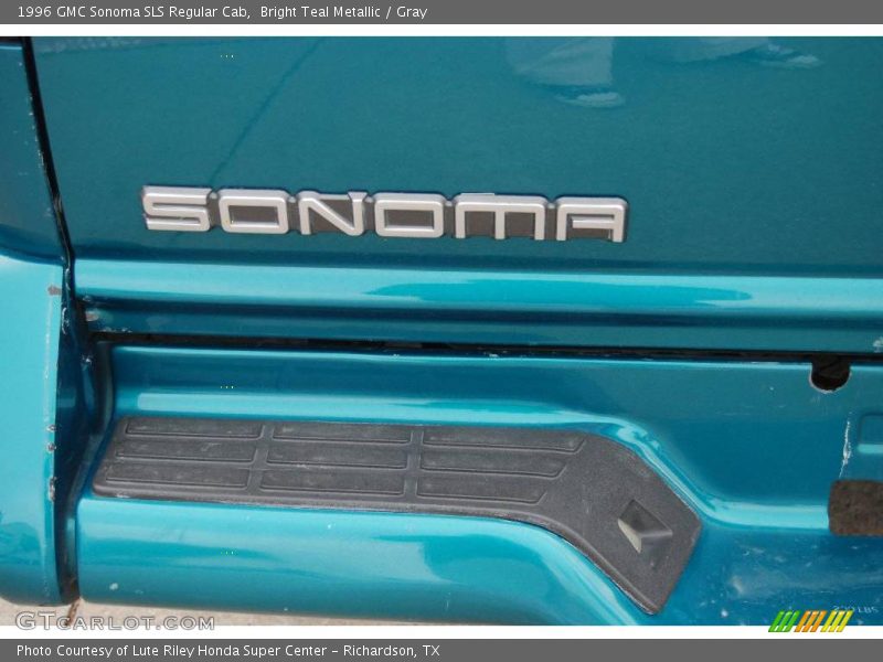 Bright Teal Metallic / Gray 1996 GMC Sonoma SLS Regular Cab