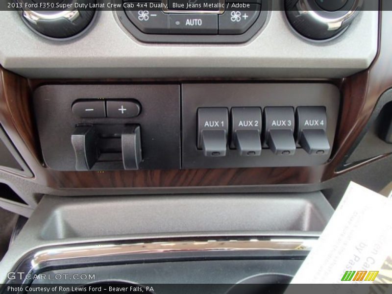 Blue Jeans Metallic / Adobe 2013 Ford F350 Super Duty Lariat Crew Cab 4x4 Dually