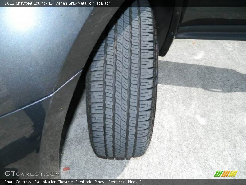 Ashen Gray Metallic / Jet Black 2012 Chevrolet Equinox LS