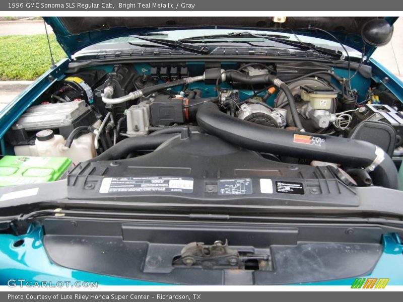 Bright Teal Metallic / Gray 1996 GMC Sonoma SLS Regular Cab