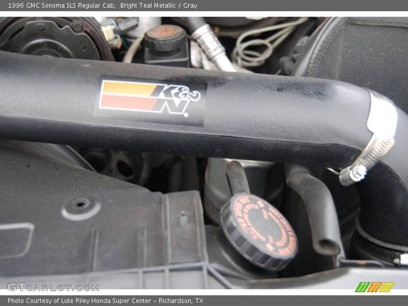 Bright Teal Metallic / Gray 1996 GMC Sonoma SLS Regular Cab