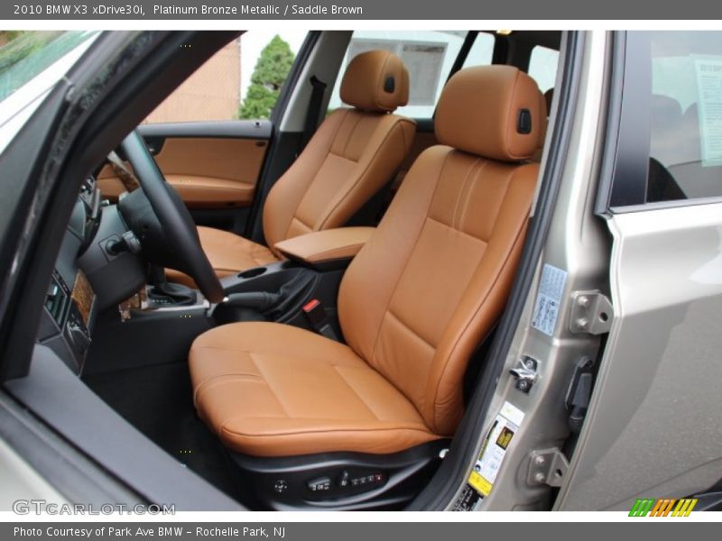 Platinum Bronze Metallic / Saddle Brown 2010 BMW X3 xDrive30i