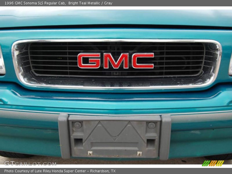 Bright Teal Metallic / Gray 1996 GMC Sonoma SLS Regular Cab