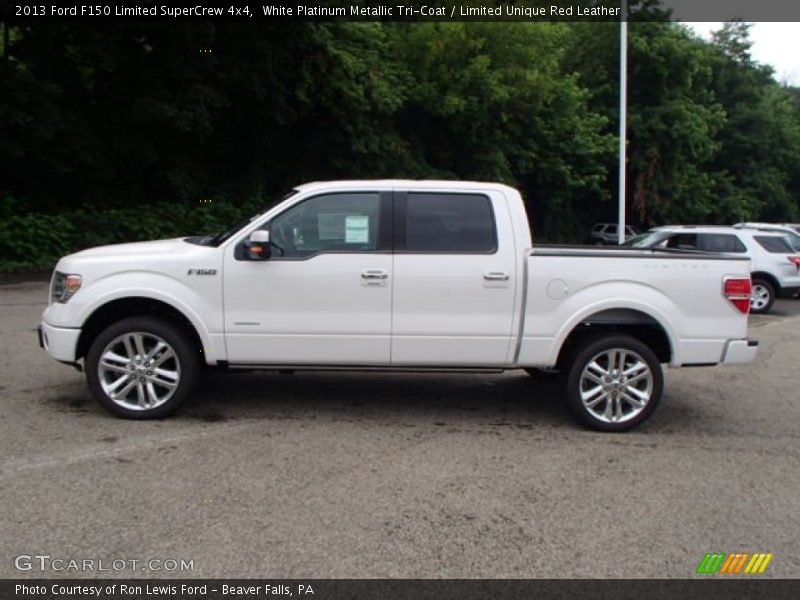  2013 F150 Limited SuperCrew 4x4 White Platinum Metallic Tri-Coat