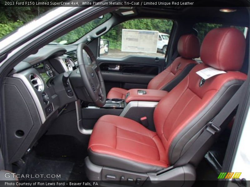 Front Seat of 2013 F150 Limited SuperCrew 4x4